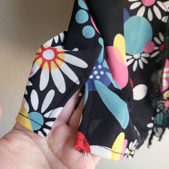 VTG Y2K Cynthia Steffe Top M Strappy Tank Boho Floral Whimsigoth USA - Picture 14 of 15